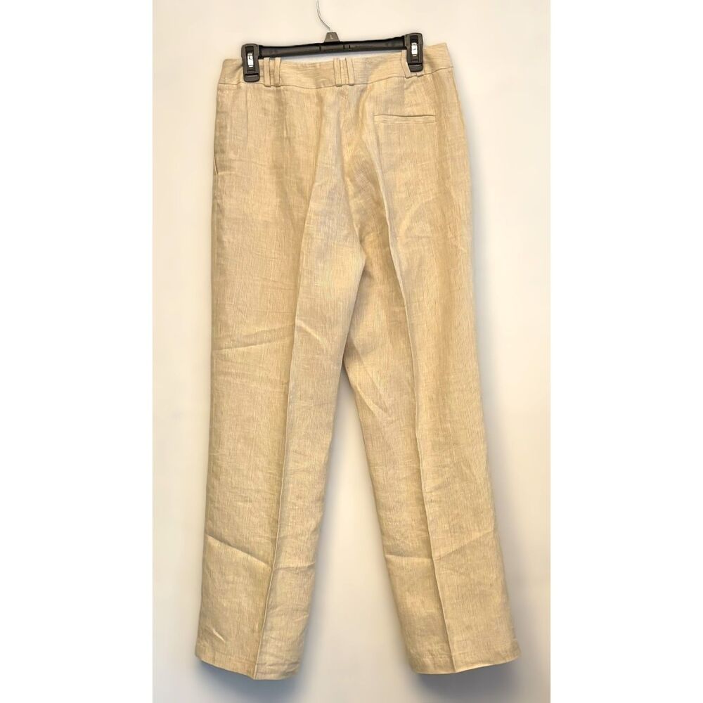 90s Vtg Façonnable Linen Pants Beige Quiet Luxury Old Money Coastal Chic Size 8